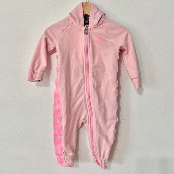 Nike full zip coverall hooded romper - Picture 1 of 3